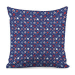 4th of July American Star Pattern Print Pillow Cover