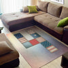 4th of July USA Denim Patchwork Print Area Rug