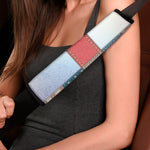 4th of July USA Denim Patchwork Print Car Seat Belt Covers