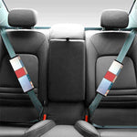 4th of July USA Denim Patchwork Print Car Seat Belt Covers