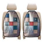4th of July USA Denim Patchwork Print Car Seat Organizers