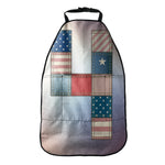 4th of July USA Denim Patchwork Print Car Seat Organizers
