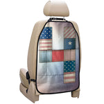 4th of July USA Denim Patchwork Print Car Seat Organizers
