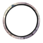 4th of July USA Denim Patchwork Print Car Steering Wheel Cover