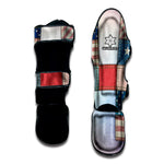 4th of July USA Denim Patchwork Print Muay Thai Shin Guard