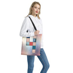 4th of July USA Denim Patchwork Print Tote Bag