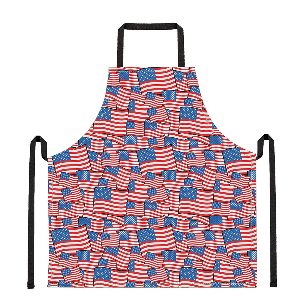 4th of July USA Flag Pattern Print Apron