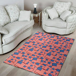 4th of July USA Flag Pattern Print Area Rug