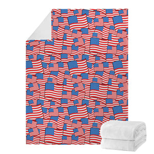 4th of July USA Flag Pattern Print Blanket