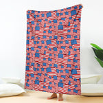 4th of July USA Flag Pattern Print Blanket