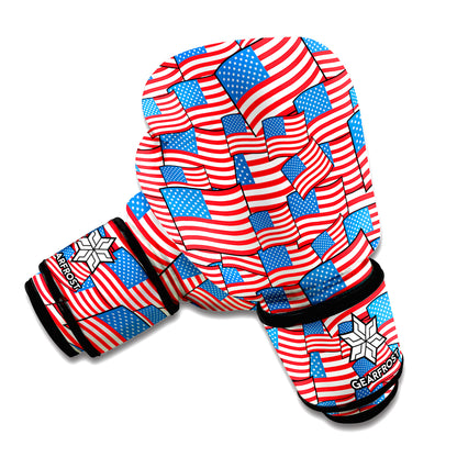 4th of July USA Flag Pattern Print Boxing Gloves