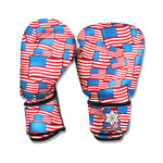 4th of July USA Flag Pattern Print Boxing Gloves
