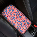 4th of July USA Flag Pattern Print Car Center Console Cover