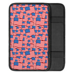 4th of July USA Flag Pattern Print Car Center Console Cover
