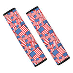 4th of July USA Flag Pattern Print Car Seat Belt Covers