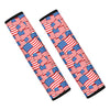 4th of July USA Flag Pattern Print Car Seat Belt Covers