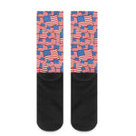 4th of July USA Flag Pattern Print Crew Socks