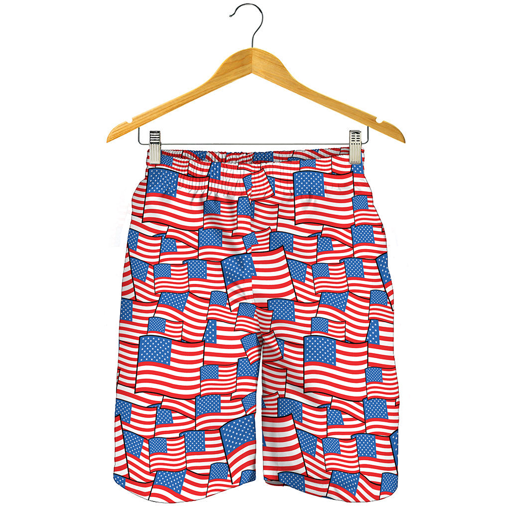 4th of July USA Flag Pattern Print Men's Shorts