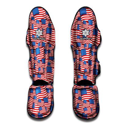 4th of July USA Flag Pattern Print Muay Thai Shin Guard