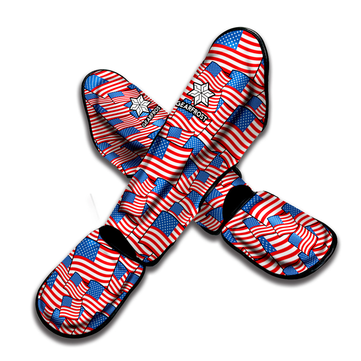 4th of July USA Flag Pattern Print Muay Thai Shin Guard