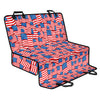 4th of July USA Flag Pattern Print Pet Car Back Seat Cover