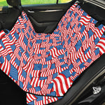 4th of July USA Flag Pattern Print Pet Car Back Seat Cover