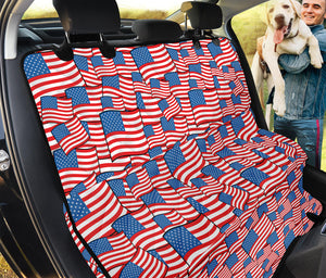 4th of July USA Flag Pattern Print Pet Car Back Seat Cover