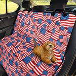 4th of July USA Flag Pattern Print Pet Car Back Seat Cover