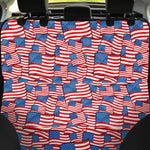 4th of July USA Flag Pattern Print Pet Car Back Seat Cover