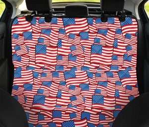 4th of July USA Flag Pattern Print Pet Car Back Seat Cover