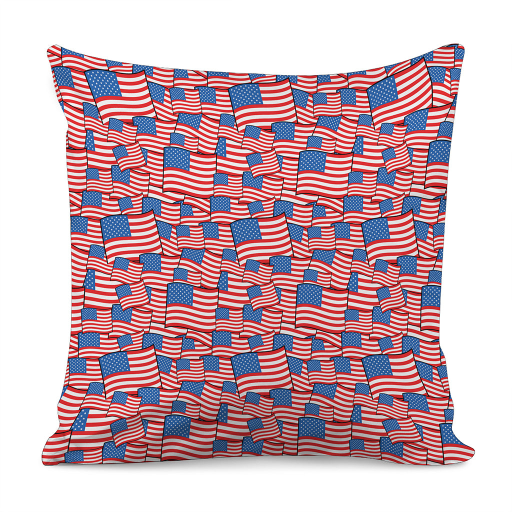 4th of July USA Flag Pattern Print Pillow Cover
