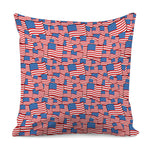 4th of July USA Flag Pattern Print Pillow Cover