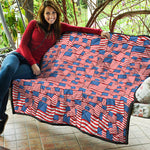 4th of July USA Flag Pattern Print Quilt