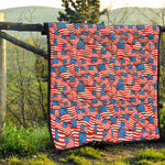 4th of July USA Flag Pattern Print Quilt