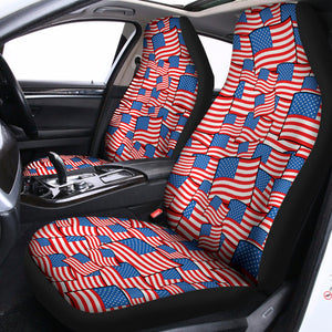 4th of July USA Flag Pattern Print Universal Fit Car Seat Covers