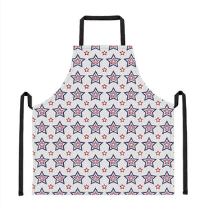 4th of July USA Star Pattern Print Apron