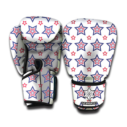 4th of July USA Star Pattern Print Boxing Gloves