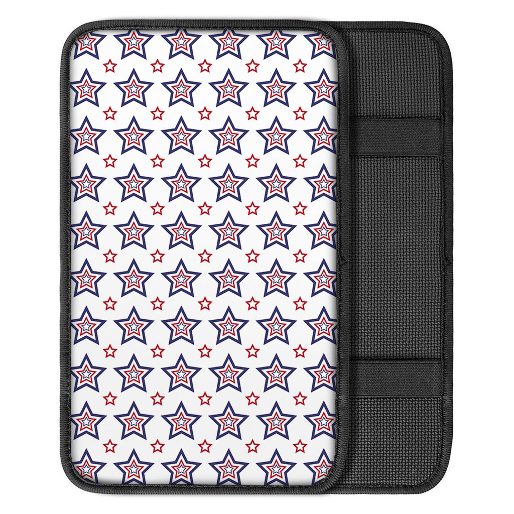 4th of July USA Star Pattern Print Car Center Console Cover