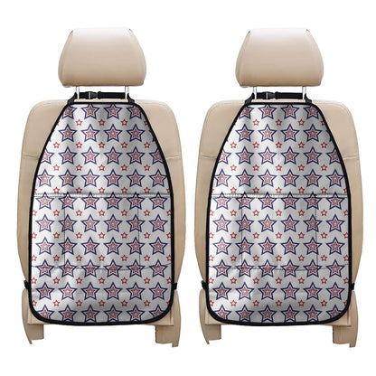 4th of July USA Star Pattern Print Car Seat Organizers