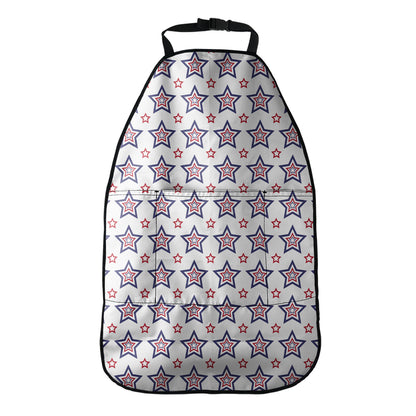 4th of July USA Star Pattern Print Car Seat Organizers