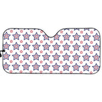 4th of July USA Star Pattern Print Car Sun Shade