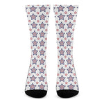 4th of July USA Star Pattern Print Crew Socks