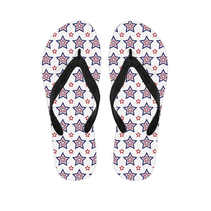 4th of July USA Star Pattern Print Flip Flops