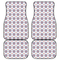 4th of July USA Star Pattern Print Front and Back Car Floor Mats