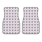 4th of July USA Star Pattern Print Front Car Floor Mats