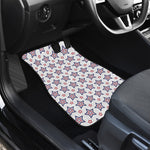 4th of July USA Star Pattern Print Front Car Floor Mats