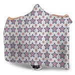 4th of July USA Star Pattern Print Hooded Blanket