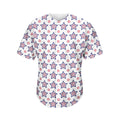 4th of July USA Star Pattern Print Men's Baseball Jersey