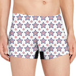 4th of July USA Star Pattern Print Men's Boxer Briefs