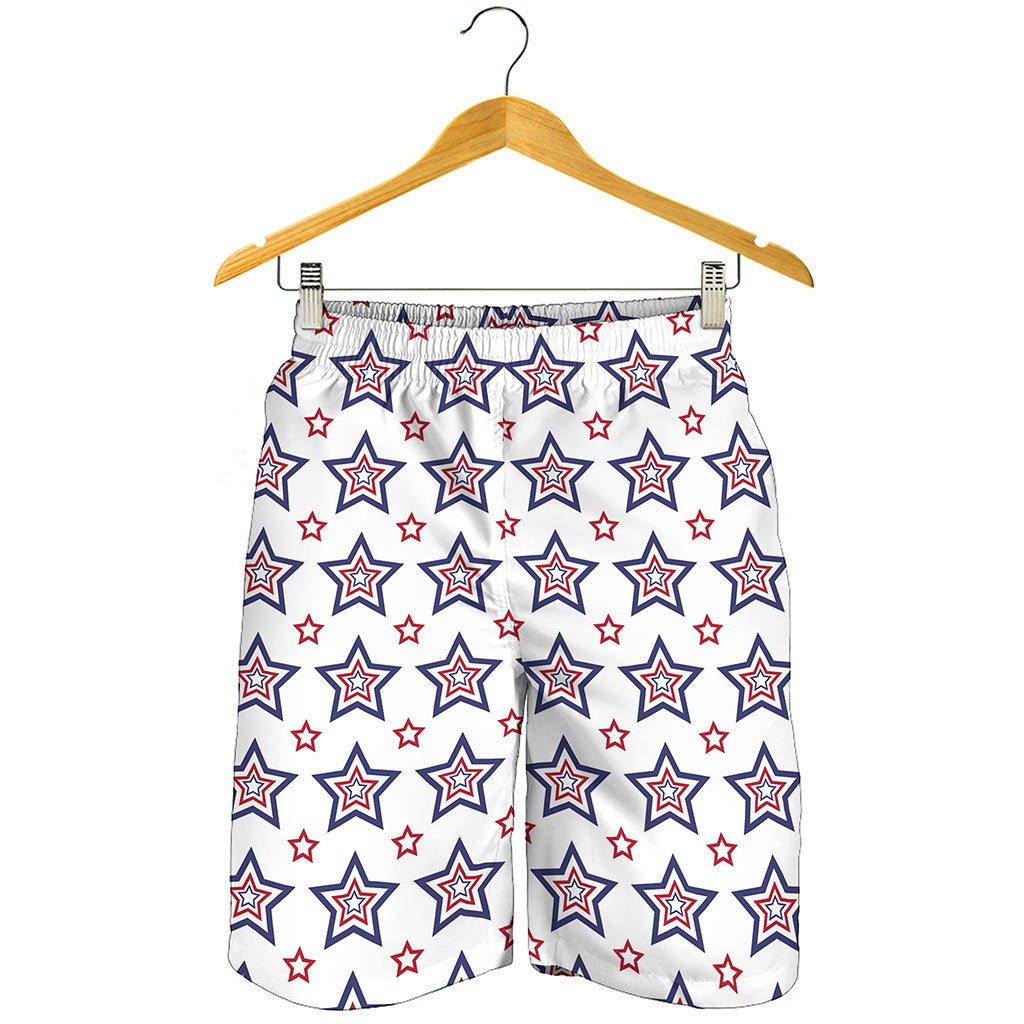 4th of July USA Star Pattern Print Men's Shorts